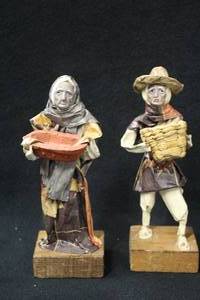 lot 1156 image: Lot of (2) Collectors Figurines - Old Man and Woman