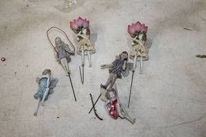 lot 1172 image: Lot of (6) Assorted Fairy Figurines