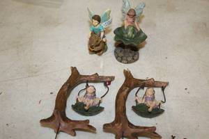 lot 1173 image: Lot of (4) Assorted Fairy Figurines