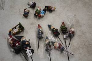 lot 1179 image: Lot of (14) Assorted Gnome Figurines