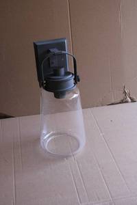 Outdoor Wall Lantern Set with Clear Glass Shade