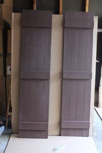 Pair of Wooden Exterior Shutters