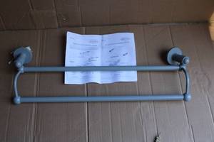 Double Bar Towel Rack with Installation Instructions