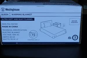 Westinghouse Queen Warming Blanket - Ultra Soft and Silky Flannel