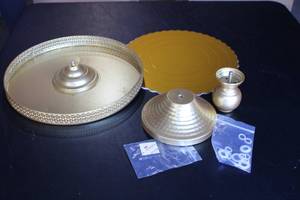 Brass Etagere Display Stand Assembly Kit