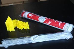 Lot of Mini Painters Pyramid Stands, Vertical Blinds, and Heatn Bond Hem Adhesive