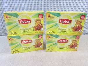lot 320 image: (C-1) 4 Boxes of Lipton Decaffeinat...