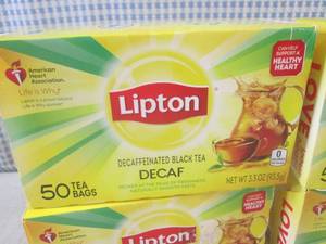 lot 321 image: (C-1) 4 Boxes of Lipton Decaffeinat...