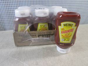 lot 323 image: (B-4) 6 Bottles of Heinz Habanero T...