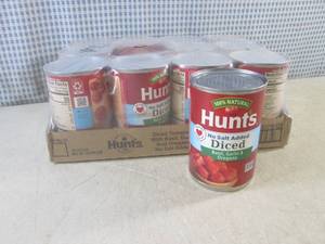 lot 348 image: (C-2) 12 Cans of Hunts No Salt Adde...