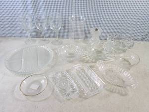 lot 59 image: (A-1) Assorted Glass Bowls Plates E...