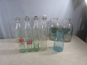 lot 61 image: (A-1) Assorted Vintage Bottles...