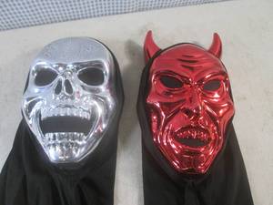 lot 87 image: (CSB) 2 Halloween Masks Adult Size...