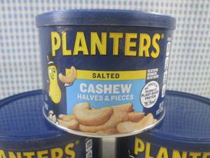 lot 368 image: (B-2) 3 Cans of Planters Salted Cas...