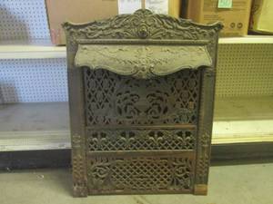 lot 117 image: (A-3) Vintage Cast Iron Panel with ...