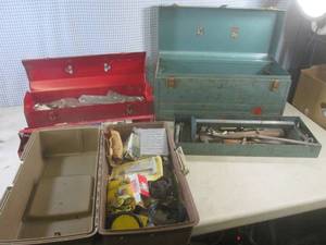 lot 125 image: (EW7) 3 Tool Boxes with Contents...