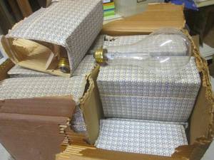 lot 134 image: (F-1) Case of 60 Vintage Light Bulb...