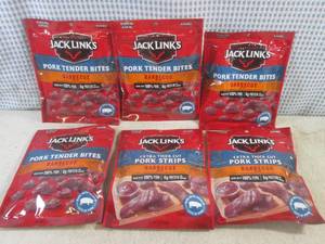 lot 386 image: (B-3) 6 Bags of Jack Links Pork Str...