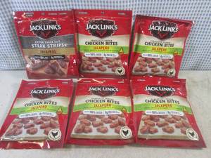 lot 388 image: (B-3) 6 Bags of Jack Links Past Dat...