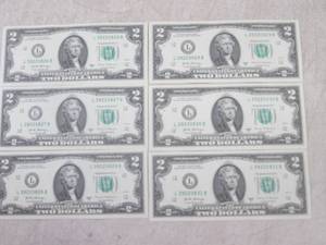 lot 96 image: (CNTR) 6 Uncirculated Sequential US...