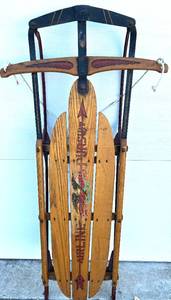 lot 6 image: Vintage 1930s FLEXIBLE FLYER SLED - Airline Pursuit
