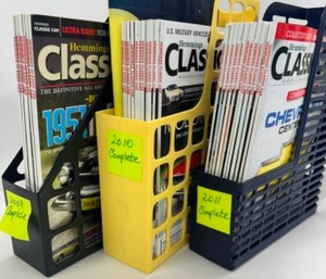 lot 110 image: HEMMINGS Classic Car COMPLETE 2009, 2010 & 2011 Editions Plus Reusable Hemmings Tote