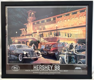 lot 44 image: Framed & SIGNED, HERSHEY 98  Limited Edition Poster