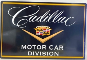 lot 54 image: CADILLAC - Motor Car Division Metal Sign