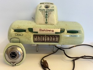 lot 81 image: 1950s Dahlberg Hospital Radio with Pillow Speaker