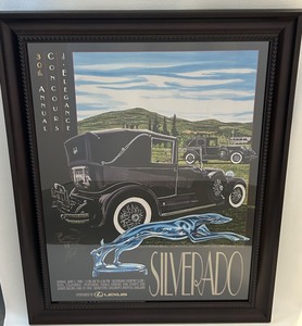 lot 126 image: Signed & Framed 30th Annual (1996) Concours dElegance Poster