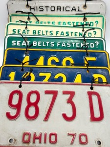lot 142 image: OHIO License Plate Lot - Includes set of HISTORICAL Plates and More