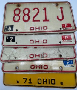 lot 136 image: OHIO License Plate Lot