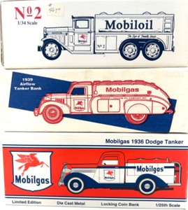lot 147 image: 3 MOBIL Die Cast TrucksBanks