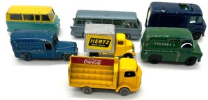 lot 164 image: 6 MATCHBOX TrucksBuses Plus 1 Bonus Hertz Truck