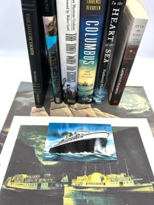 lot 202 image: Great Ship Lot Includes Art by Currier, Several Books and More