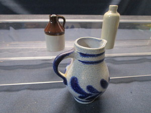 lot 22 image: German Pitcher, France Bottle, Mini Jug