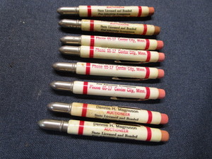 lot 30 image: Bullet Pencils, D.Magnuson