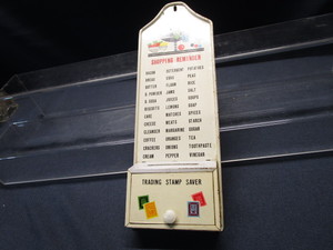 lot 50 image: Vintage Shopping Reminder, Tin