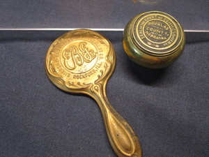 lot 55 image: Brass Door Knob, Hand Mirror