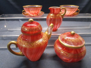 lot 60 image: Venetian Glass Tea Set