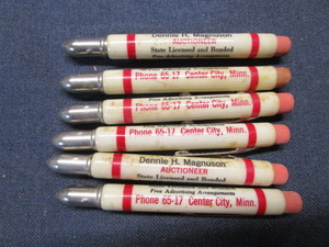lot 97 image: Bullet Pencils, D.Magnuson