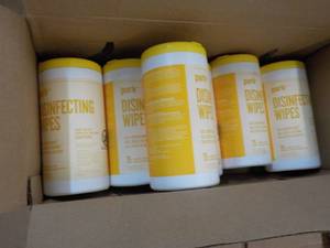 6 x 75 ct Perk Disinfecting Wipes...
