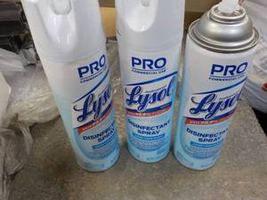 3 x 7.5 oz Cans Lysol Pro...