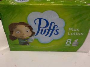 8 boxes Puffs 2 ply Facial Tissues...
