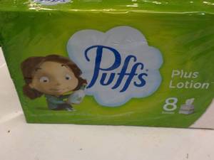 8 boxes Puffs 2 ply Facial Tissues...