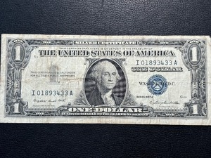 1957 A Blue Seal $1 Dollar Silver Certificate
