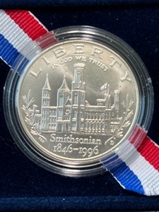 1996-D Smithsonian Silver Dollar