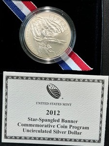 2012-P Star Spangled Banner Silver Dollar