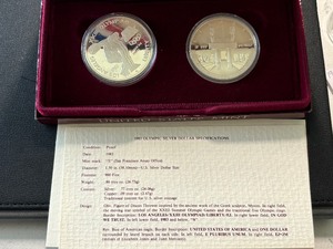 1983-S and 1984-S Olympic Silver Dollar Proofs