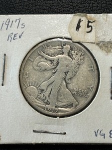 1917-S Reverse Walking Liberty Half Dollar